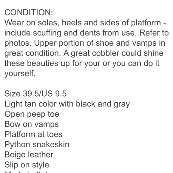 Authentic Used Fendi Heels - Picture 5 of 6